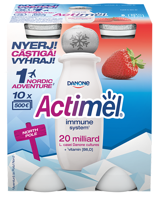 Actimel+ Eper-gránátalma 4 x 100g