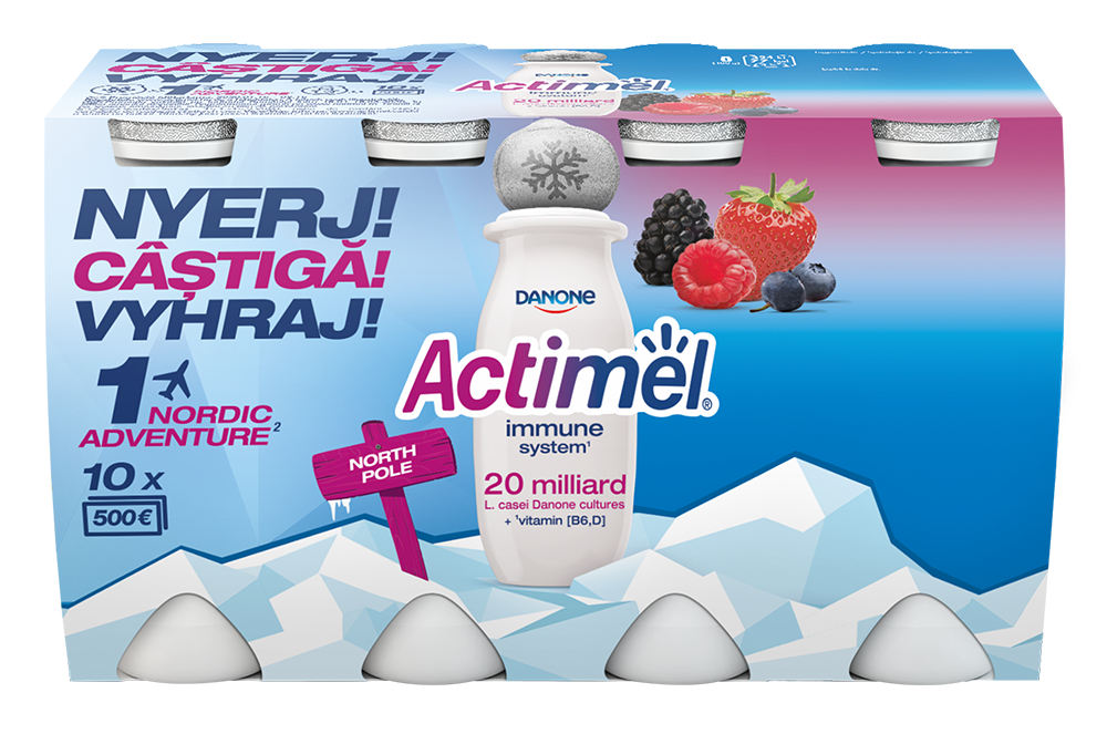 Actimel+ Áfonya-feketeszeder 8 x 100g