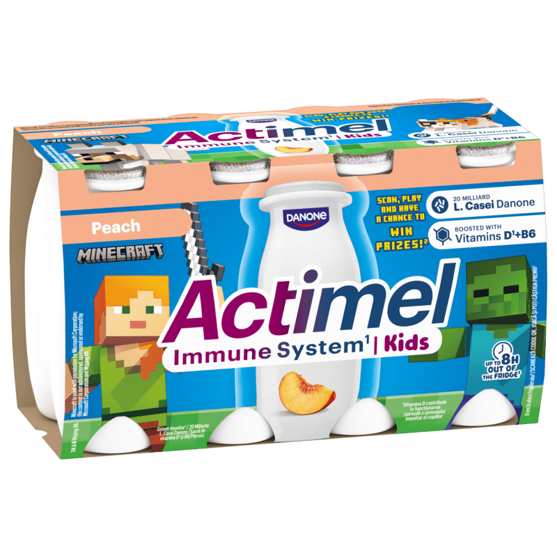Actimel Kids Broskyňa 8x