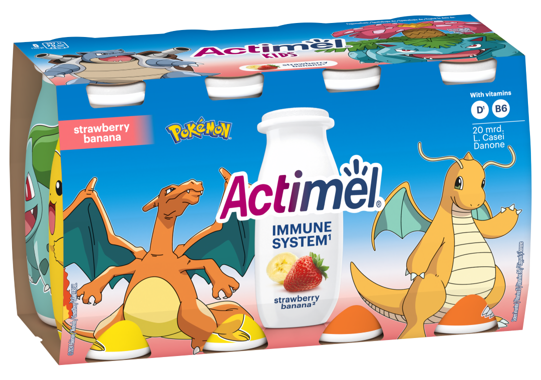 Actimel Kids jahoda-banán 8kus